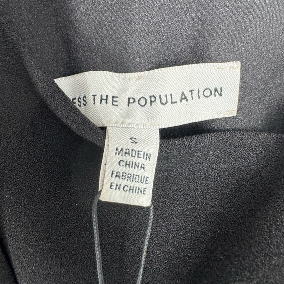 Dress The Population Tiffany Black Jumpsuit B2960 - Picture 6 of 7